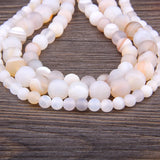 Matte Dull Stripes Agates Stone Beads for Jewelry Making