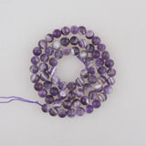 Matte Amethyst Frosted Crystal Beads 4-12mm