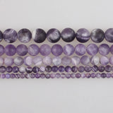Matte Amethyst Frosted Crystal Beads 4-12mm