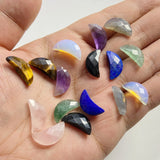 Labradorite Opal Crystal Beads Moon Pendant DIY Jewelry Making