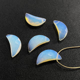 Labradorite Opal Crystal Beads Moon Pendant DIY Jewelry Making