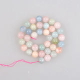 Morganite Gem Stone Beads Round Loose Beads 4-12mm