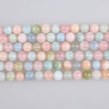 Morganite Gem Stone Beads Round Loose Beads 4-12mm