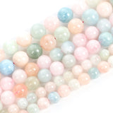 Morganite Round Loose Beads for Jewelry Making 4-12 MM