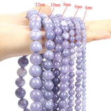 Multicolor Snow Crystal Stone Round Loose Beads 4-12MM