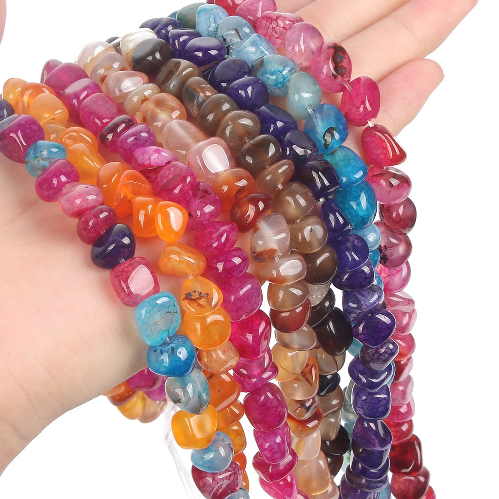 Multicolor Agate Chip Beads for Jewelry Making DIY