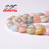 Natural Irregular Morganite Stone Beads 8-10mm