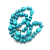 Natural Stone Beads Necklace 10x14 Mm Agate Beads 18 Inches