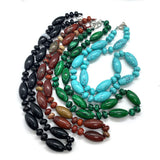 Natural Stone Beads Necklace Agate Crystal Accessories