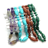 Natural Stone Beads Necklace Agate Crystal Accessories
