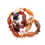 Natural Stone Beads Necklace Agate Crystal Accessories