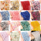 Natural Stone Beads Jades Tourmaline Agates for Jewelry Making