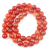 Orange Crack Agate Round Beads 4-10mm for Jewelry Making DIY Bracelet