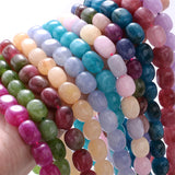 Natural Stone Beads Oval Pink Tourmalines Agates Morganite Amethyst Round