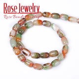 Peacock Agates Drum Barrel Shape Beads for Jewelry Making