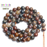 Pietersite Stone Round Loose Beads for Jewelry Making 15inches