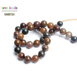 Pietersite Stone Round Loose Beads for Jewelry Making 15inches