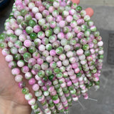 Pink Green Persian Jades Round Loose Beads 6/8/10/12 MM