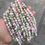Pink Green Persian Jades Round Loose Beads 6/8/10/12 MM
