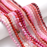 Natural Stone Beads Coral Turquoises Garnet Jades Sun Stone Loose Beads