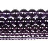 Purple Glass Charm Round Loose Beads for Jewelry Making DIY
