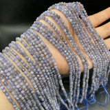 Purple Tanzania Faceted Natural Stone Beads 3mm
