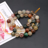 Rainbow Rutilated Quartz Loose Beads for DIY Jewelry Making