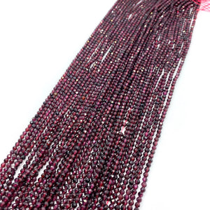 Natural Red Garnet Stone Beads for DIY Jewelry Making