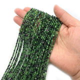 Natural Stone Beads Red Green Faceted Loose Beads DIY Jewelry