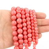 Red Lace Agate Rhodochrosite Beads for DIY Jewelry