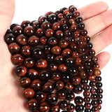 Red Tiger Eye Stone Round Beads 4-12 MM