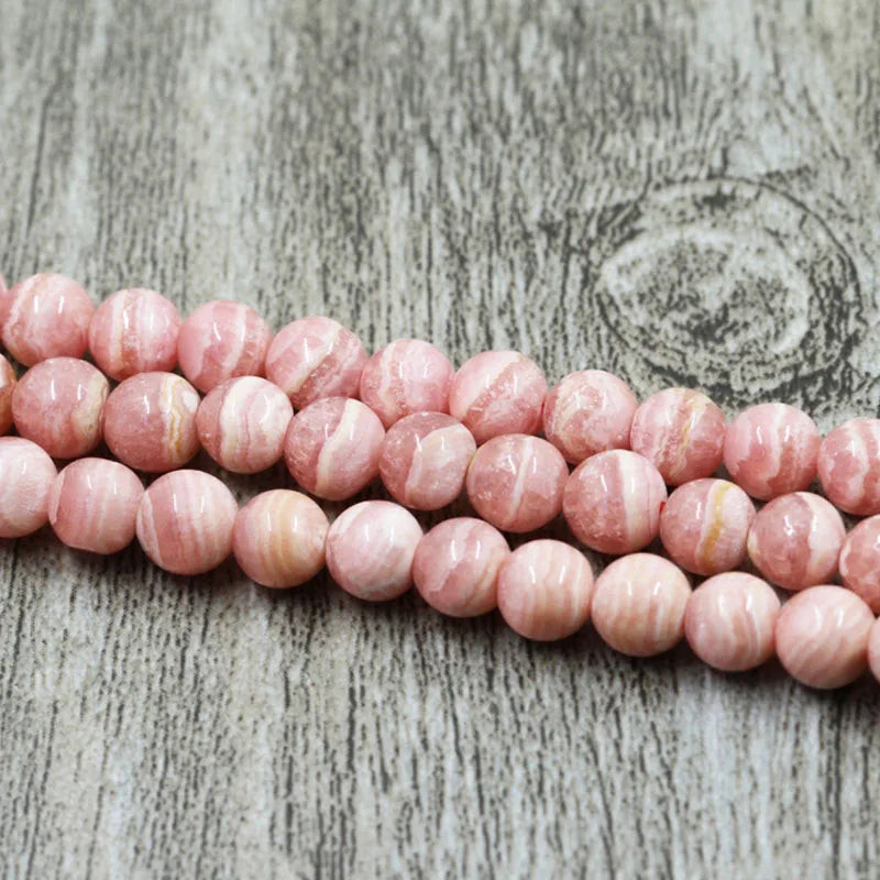 Rhodochrosite Round Stone Beads for Jewelry Making 3/4/5mm