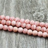 Rhodochrosite Round Stone Beads for Jewelry Making 3/4/5mm