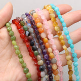 Natural Stone Beads Rose Quartz/Chrysolite/Emerald/Agate Faceted Bead