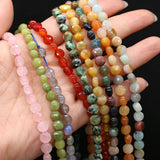 Natural Stone Beads Rose Quartz/Chrysolite/Emerald/Agate Faceted Bead