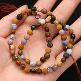 Natural Stone Beads Rose Quartz/Chrysolite/Emerald/Agate Faceted Bead