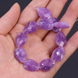 Natural Stone Beads Rose Quartzs Agates Faceted Loose Bead 13x18mm