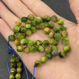 Round Faceted Tiger's Eye Stone Beads 8mm