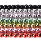 Hematite Stone Beads Round Spacer Loose Beads for Jewelry Making DIY