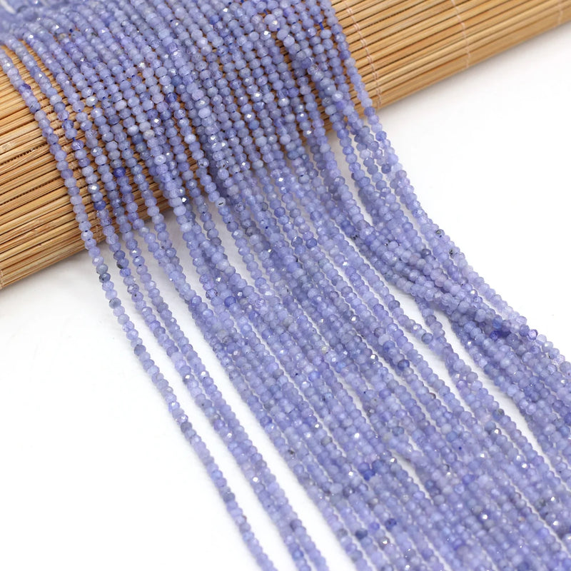 Faceted Tanzanite Natural Stone Beads for Jewelry Making DIY