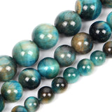 Sapphire Tiger Eye Stone Beads for Jewelry Making DIY