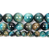 Sapphire Tiger Eye Stone Beads for Jewelry Making DIY