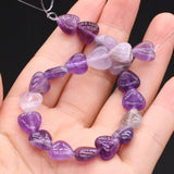 Heart Shape Semi-Precious Stone Beads Mix for Jewelry Making DIY