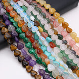 Heart Shape Semi-Precious Stone Beads Mix for Jewelry Making DIY