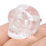Skull Head Crystal Agate Stone Pendant Charms for Jewelry Making