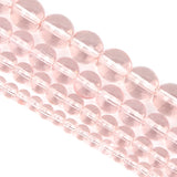 Pink Glass Round Spacer Beads for Jewelry Making DIY 4/6/8/10/12MM