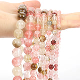 Watermelon Quartz Round Loose Spacer Beads for Jewelry Making DIY Bracelets