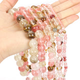 Watermelon Quartz Round Loose Spacer Beads for Jewelry Making DIY Bracelets