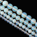 Smooth Opal Round Natural Stone Beads for Jewelry Making 4-12MM