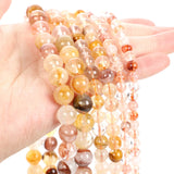 Red Carnelian Agates Stone Beads Round Spacer for DIY Jewelry Making 6/8/10MM